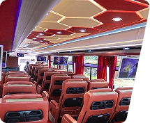 Inside Lakrome coach